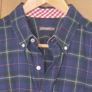 J McLaughlin Lightweight Cotton Flannel Plaid L/S Large